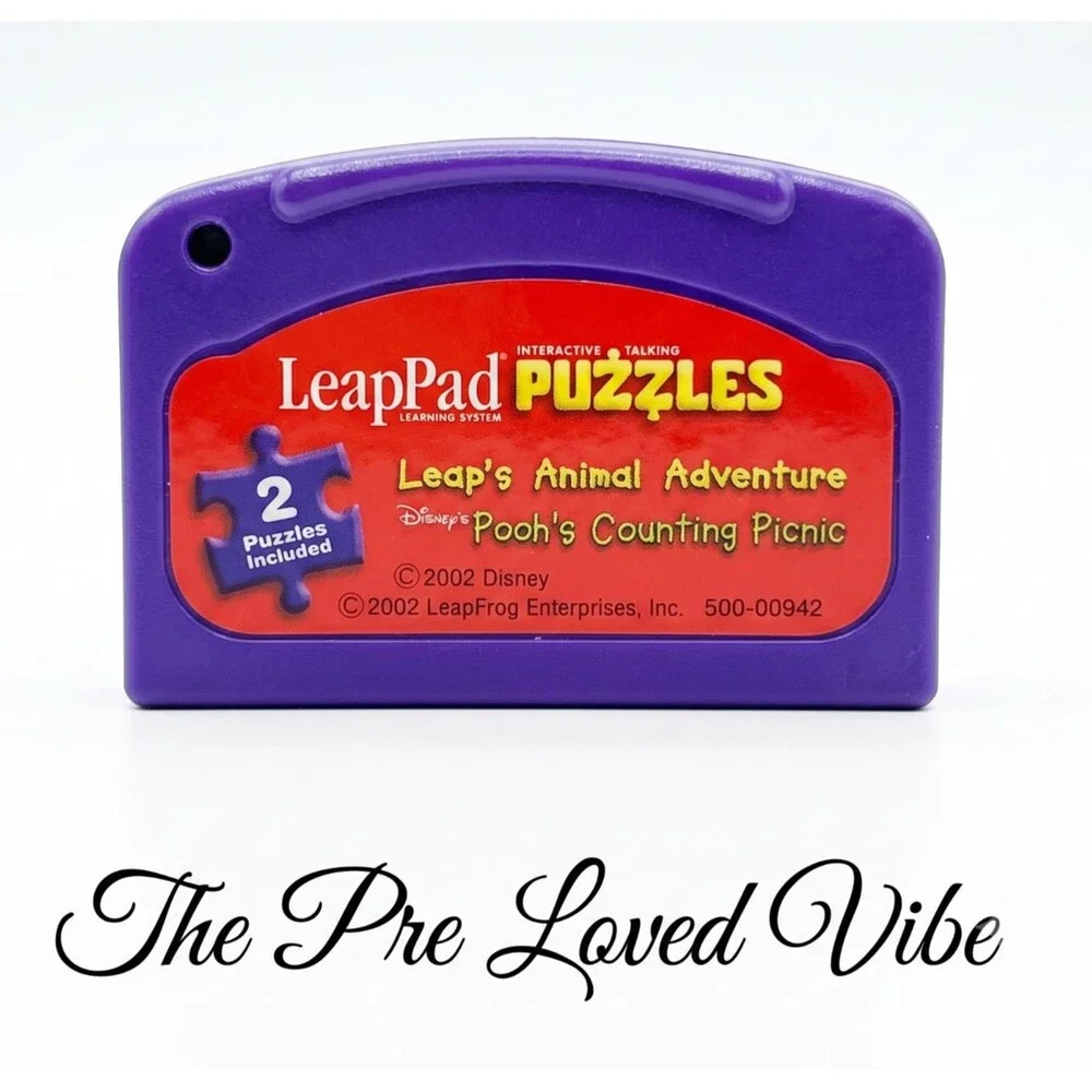 Leap Frog Leap Pad Puzzles  ''Pooh's Counting Picnic Cartridge Only